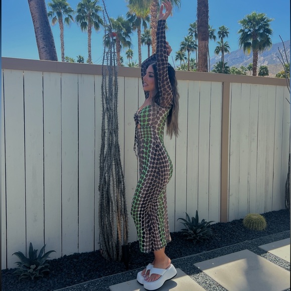 AFRM Dresses & Skirts - AFRM x Revolve Multi Dot Midi Dress